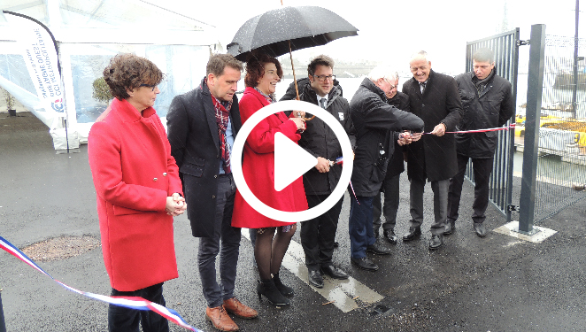 Inauguration de la nouvelle aire de réparation et de construction navale de Concarneau