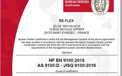 RÉ-FLEX obtient la certification EN 9100 pour la réalisation de flexibles hydrauliques