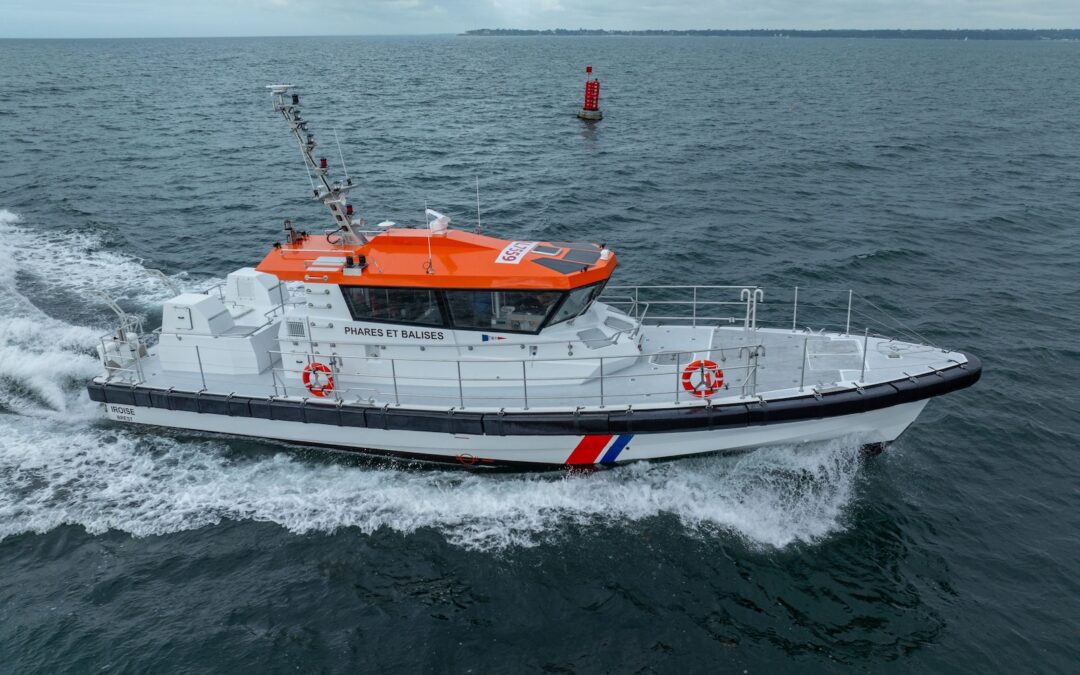 Livraison d’Iroise, la nouvelle vedette de l’armement des Phares et Balises construite à Concarneau